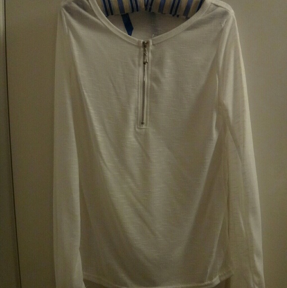 Zip up or Down White Top - Picture 13 of 14